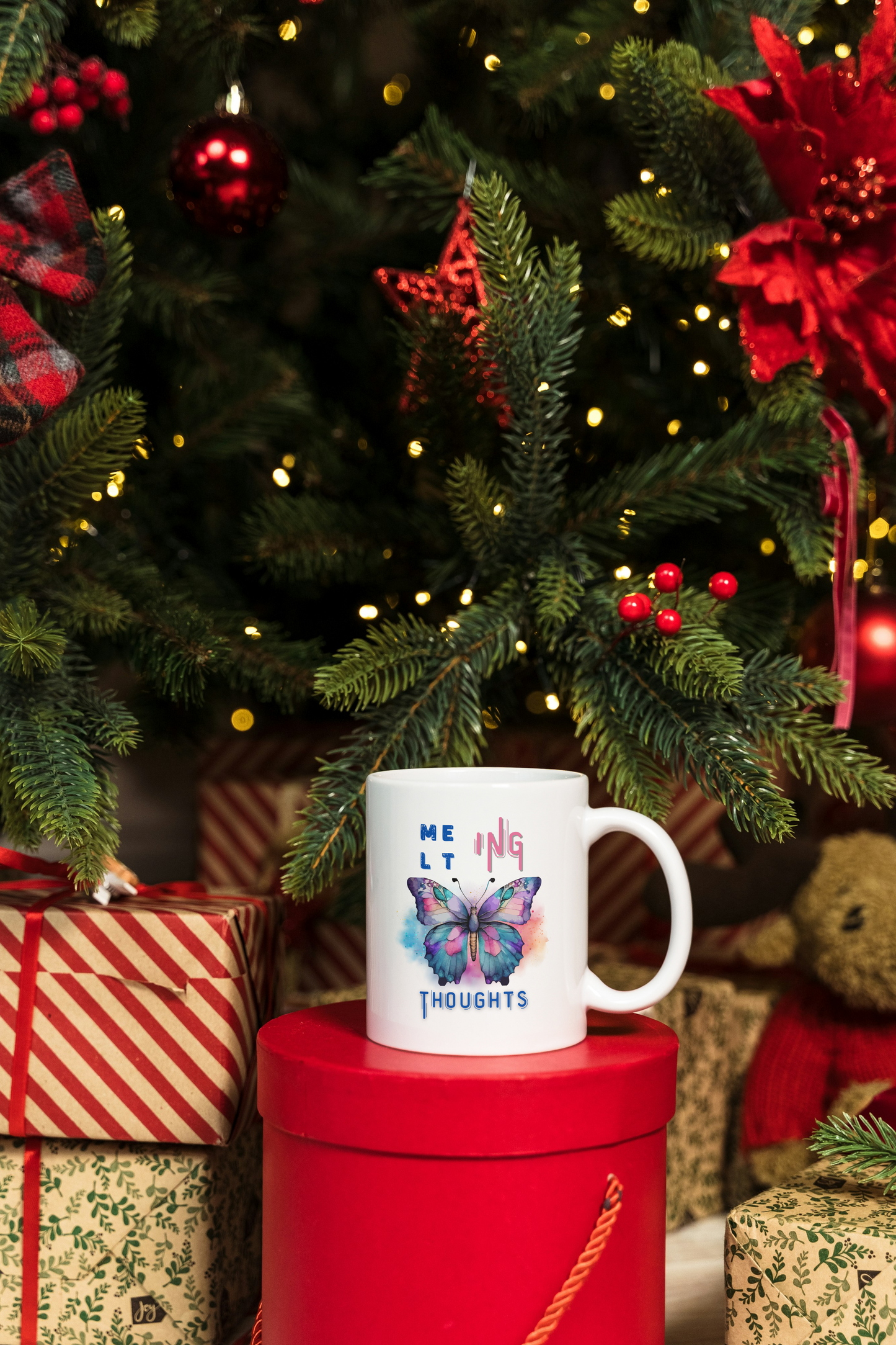 Melting Thoughts – White Ceramic Coffee Mug