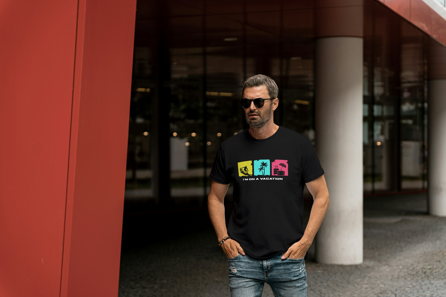 I’m on a Vacation – Tropical Vibes Men's Tee