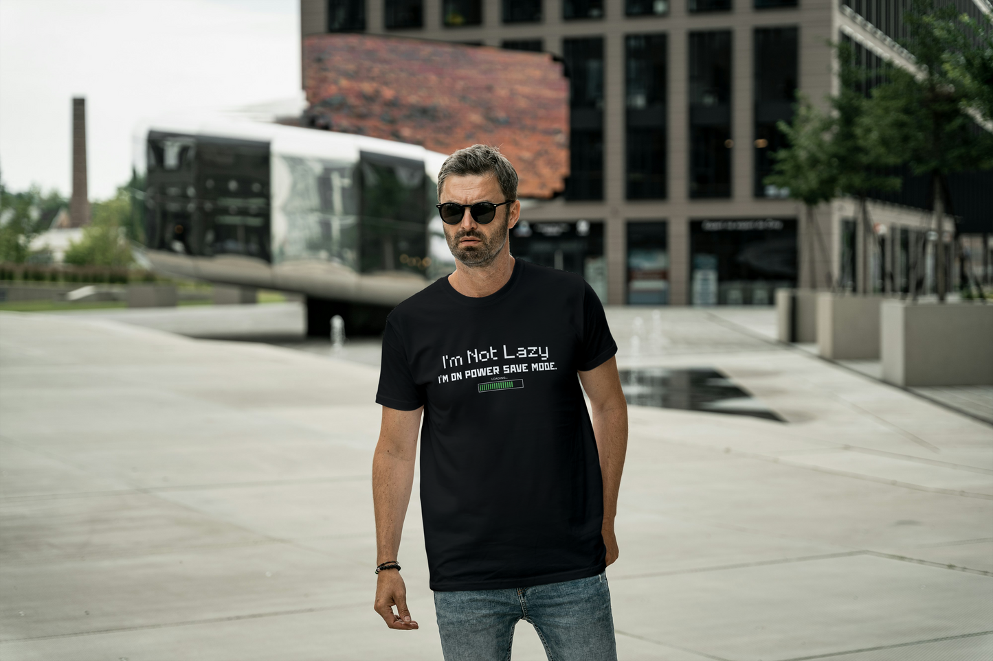 Power Save Mode – Lazy but Efficient Men's Tee
