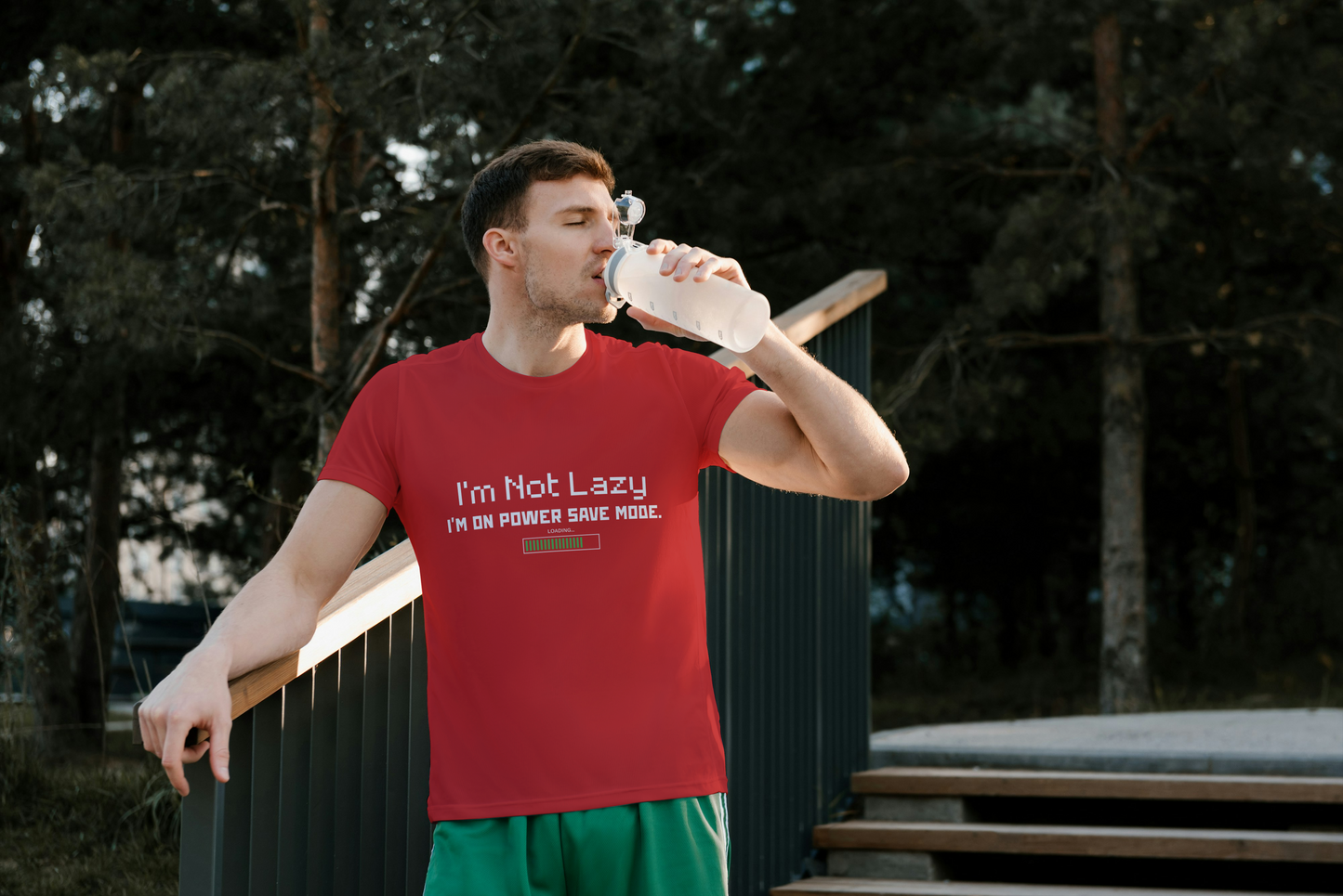 Power Save Mode – Lazy but Efficient Men's Tee