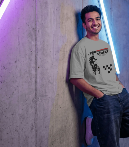 Unisex Oversized Pro Street Motocross Tee – Ride Loud, Ride Free