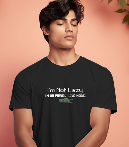 Power Save Mode – Lazy but Efficient Men's Tee