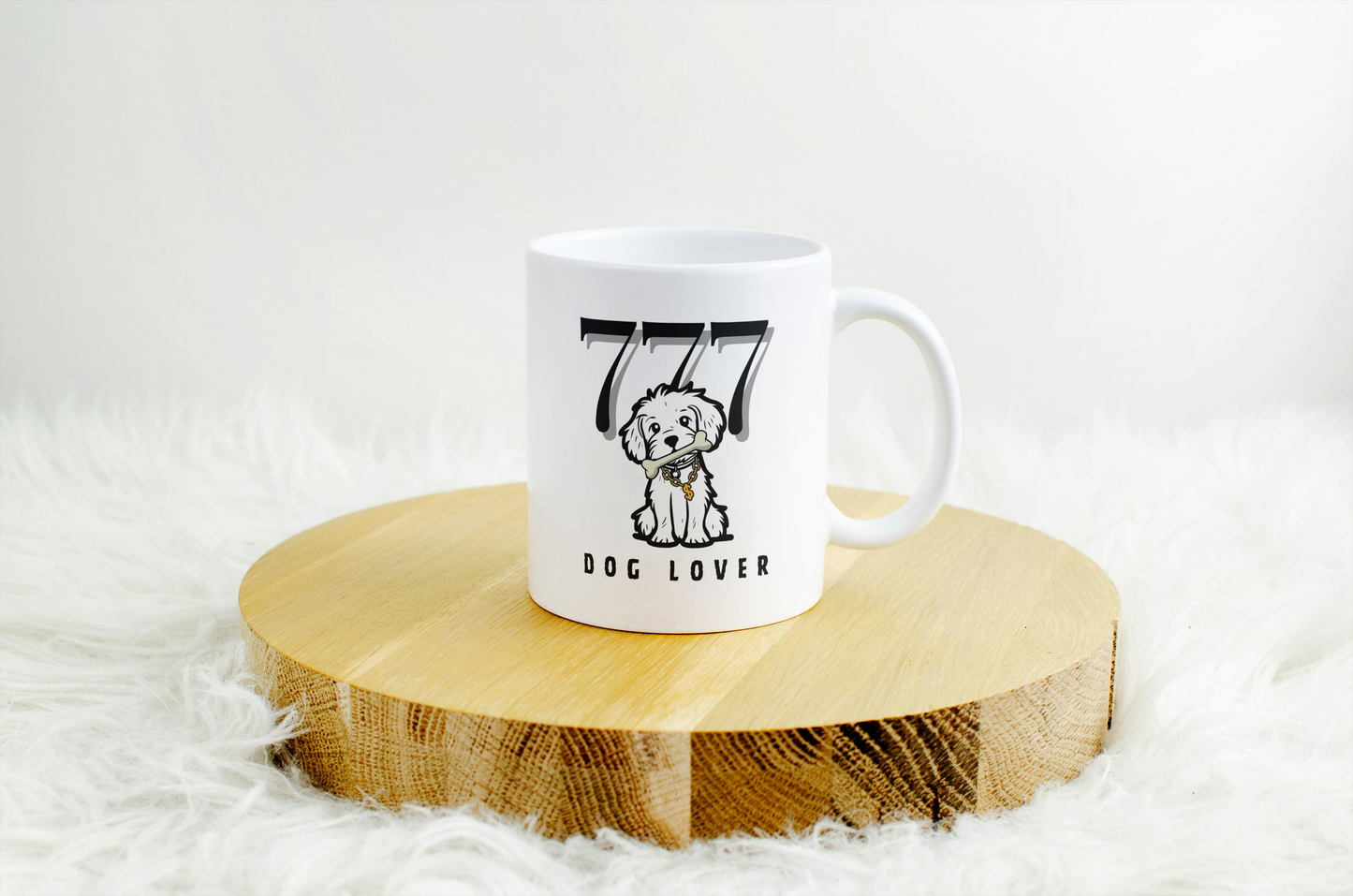 777 Paws of Luck – Dog Lover Ceramic Mug