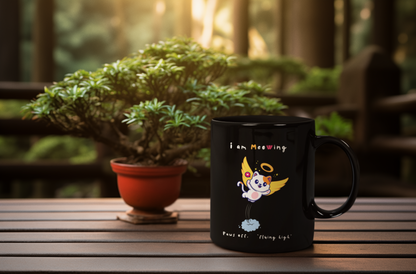 I Am Meowing – Flying Kitty Mug