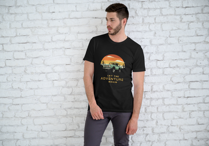 Let the Adventure Begin – Cotton Premium Men's T-Shirt