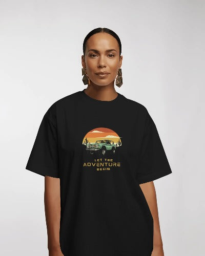 Road Trip Vibes – Oversized Unisex T-Shirt