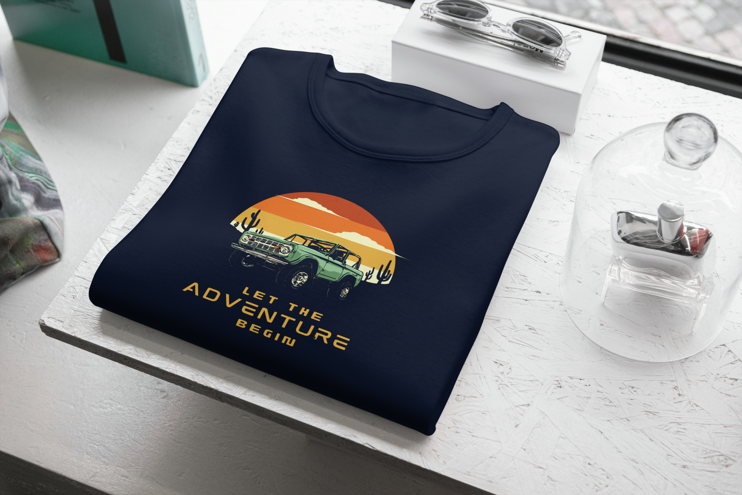 Let the Adventure Begin – Cotton Premium Men's T-Shirt